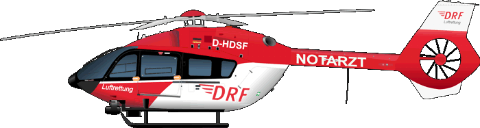 H145-T2 Rettungshubschrauber DRF Luftrettung BK 117D-2