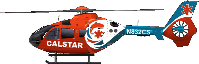 EC-135 California Shock Trauma Air Rescue N832CS Luftrettung