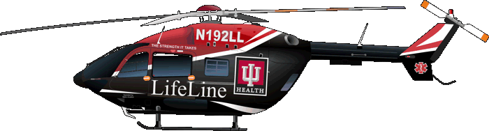 MBB BK117C-2 Indiana University Health USA Air Rescue Rettungshubschrauber N192LL