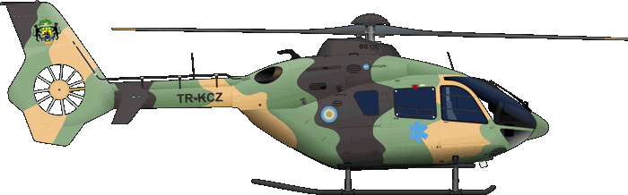 Eurocopter EC 635 Gabun Air Force Luftwaffe EC635 EC-635