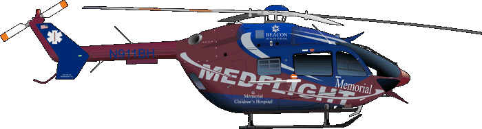 BK 117 C-2 Memorial Children's Hospital N911BH EC 145 C-2 Air Rescue