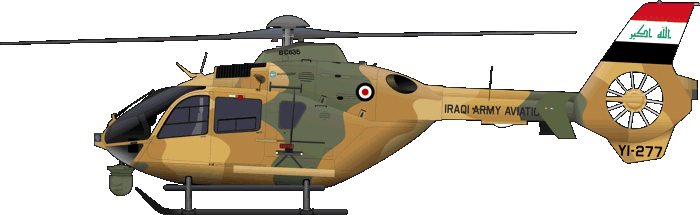 EC 635 Eurocopter EC635 Iraqi Army Aviation EC-635 Wescam imaging system Bildgebungssystem Waffenträger