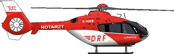 Eurocopter EC-135 Rettungshubschrauber DRF Luftrettung Deutschland