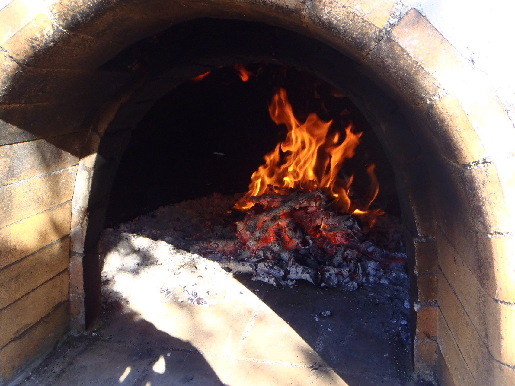 Am Abend wird der Backofen aktiviert