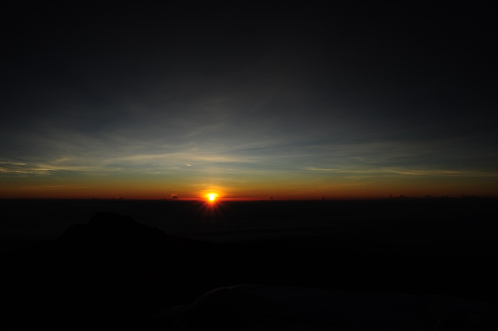 Sonnenaufgang vom "Stella-Point"