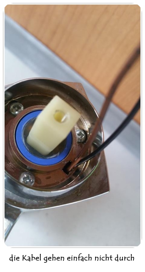 Mikroschalter am Wasserhahn erneuert - Womo on Tour Webseite!