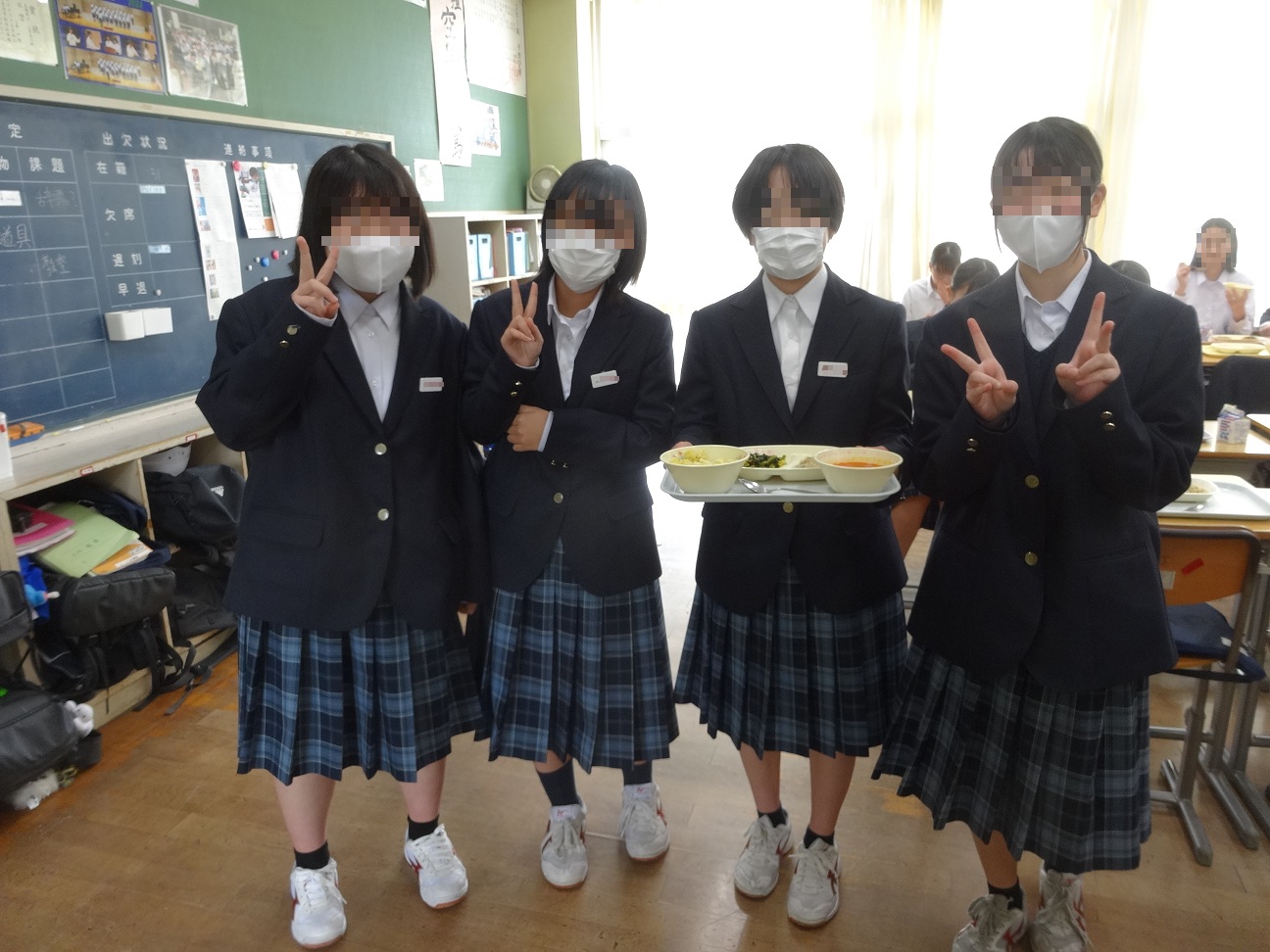 2年1組考案の給食メニュー