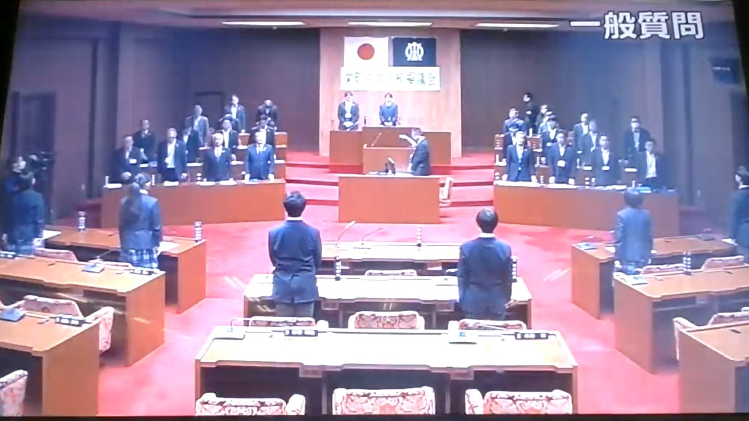 町中学生模擬議会に参加