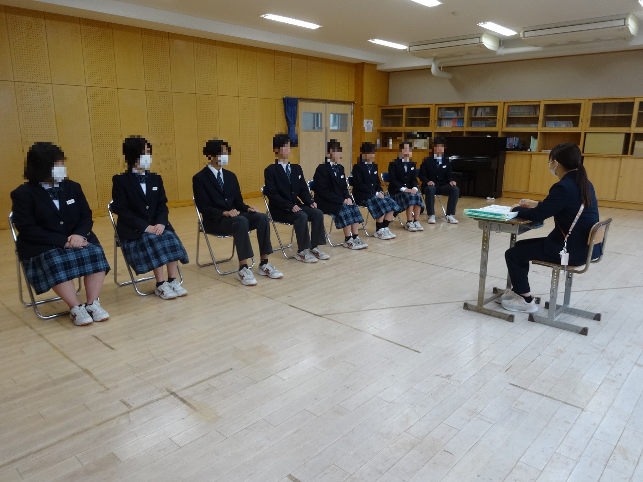 入試に向けて面接練習