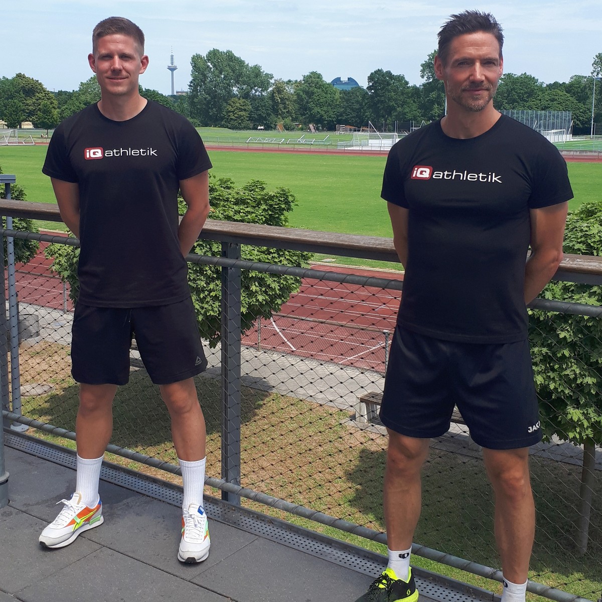 Die iQ athletik Sportwissenschaftler und Ausbilder Frederic Nockemann und Andreas Wagner