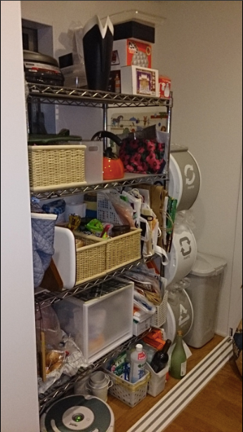 (キッチン収納 ビフオー写真)