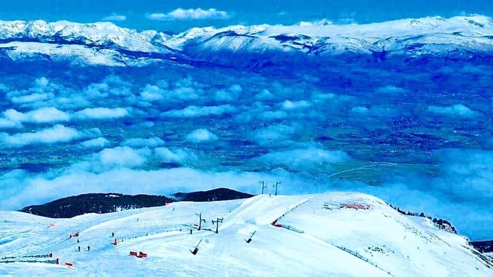 Panoramic vews from La Tosa, top of La Molina and Masella ski resorts