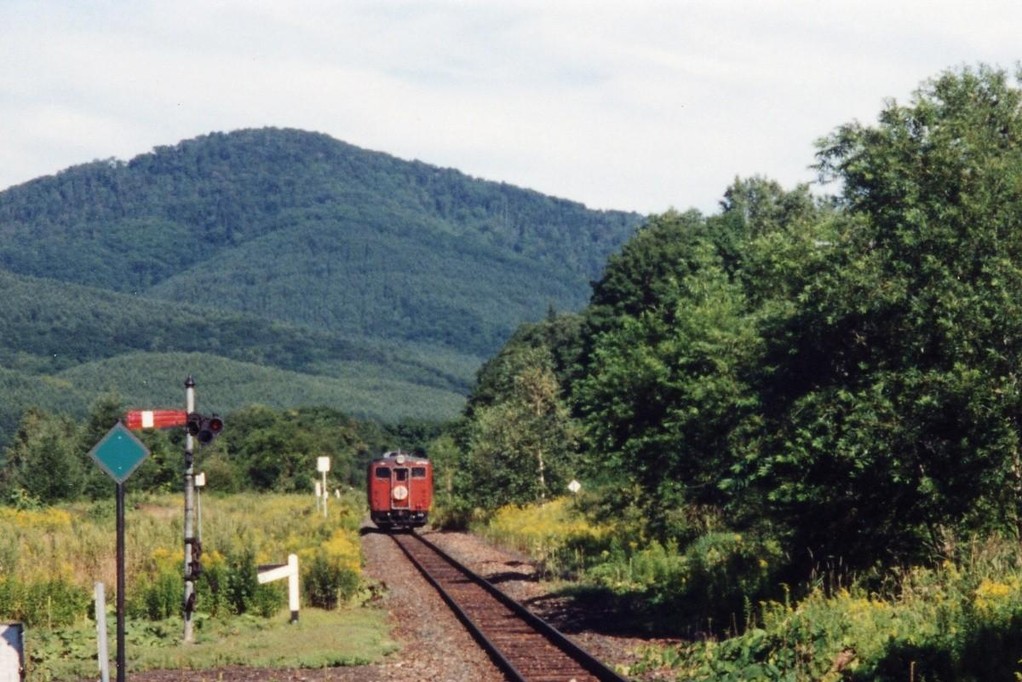 映画「鉄道員（ぽっぽや）」ロケ地JR幾寅駅（2000年8月）