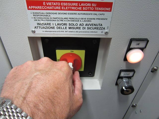 Acccendere la macchina