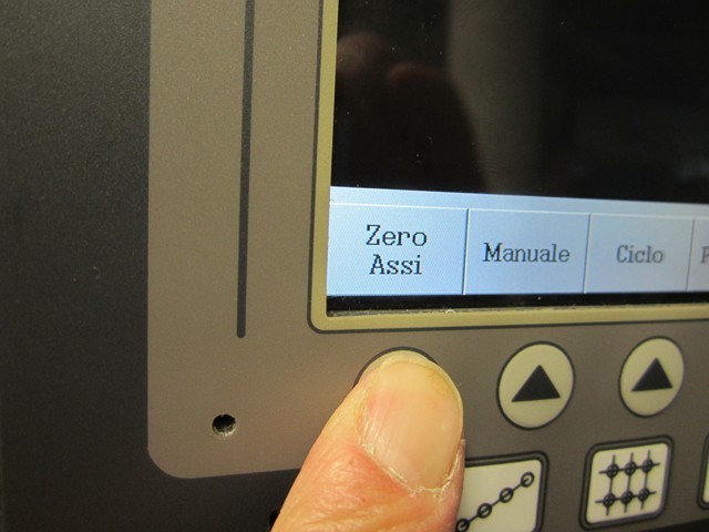 Selezionare l'esecuzione dello "zero assi"