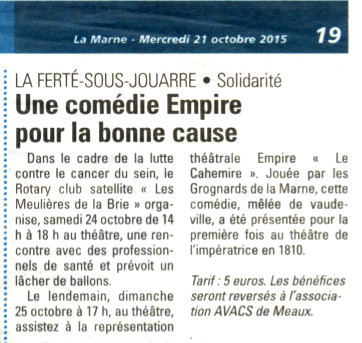 La Marne - 21 octobre 2015 -