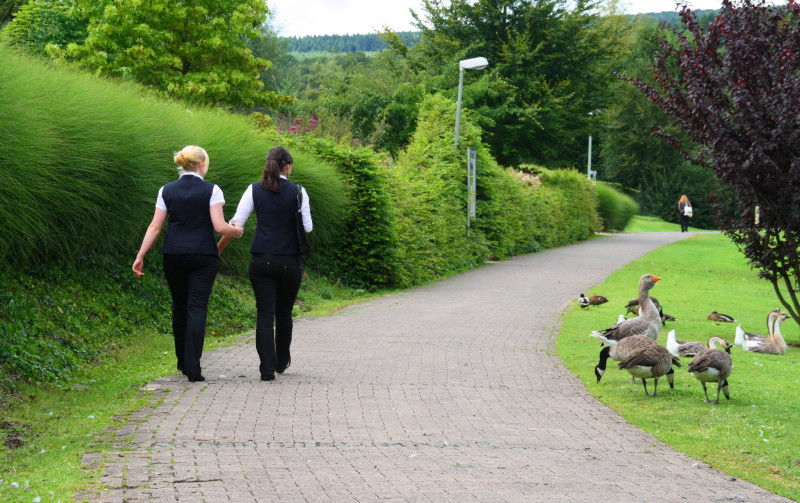 Angst im Kurpark - aber zurecht. Ich wurde schon von dem großen Tier da gebissen