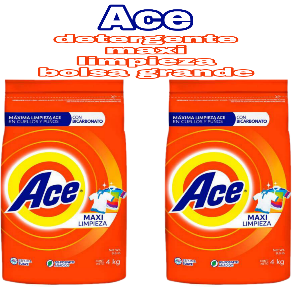 ACE MAXI LIMPIEZA 04 KILOS x 02 S/.