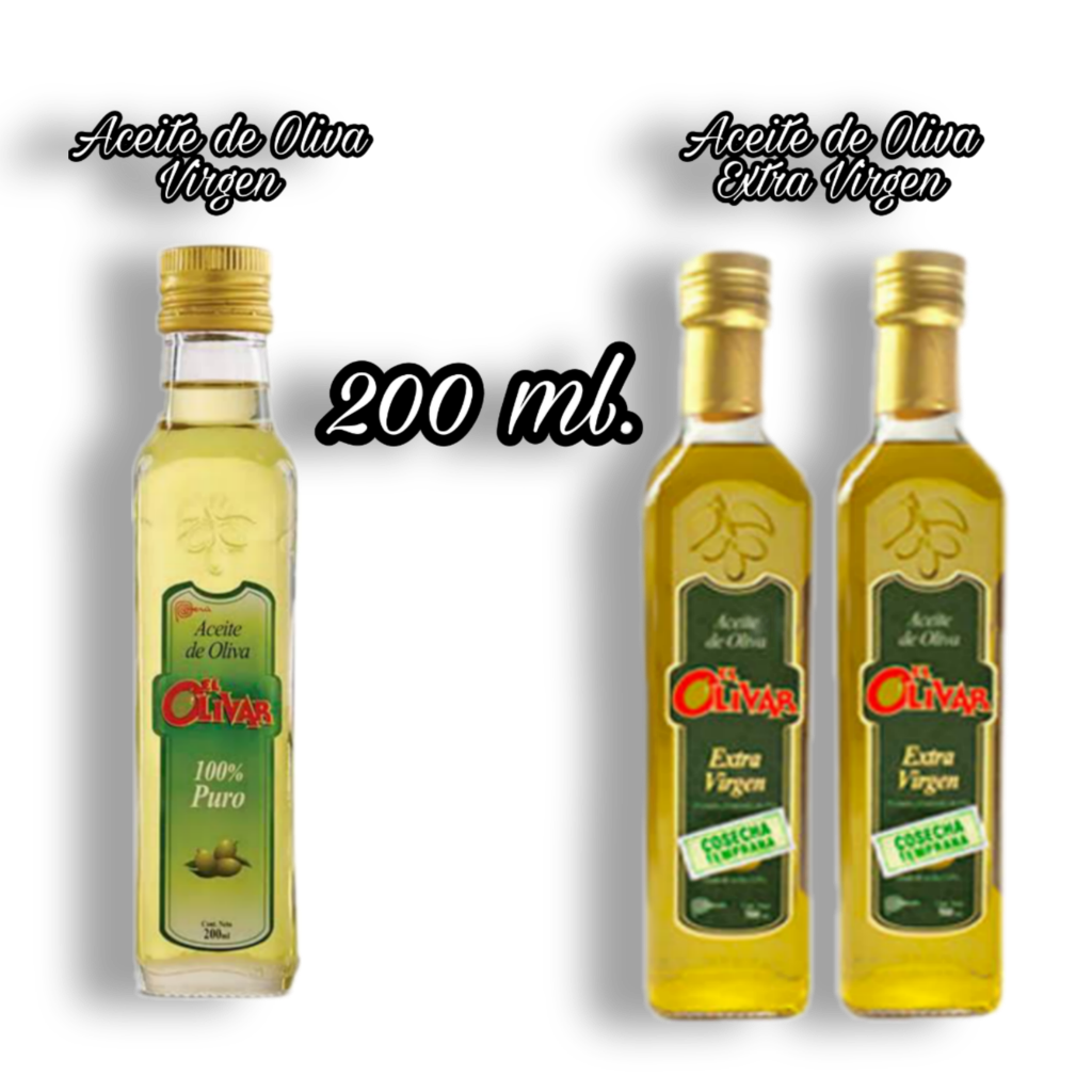 Aceite de oliva El Olivar de 200 ml.Virgen x 12 S/. 90.00 ||Aceite de Oliva ExtraVirgen de 200 ml. x 12 S/.98.00|| x 06 S/. 49.00||VENTA SUGERIDO:S/.9.80