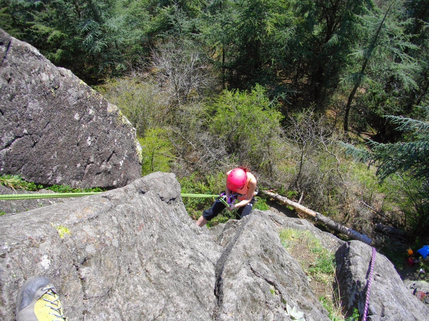 Descente en rappel