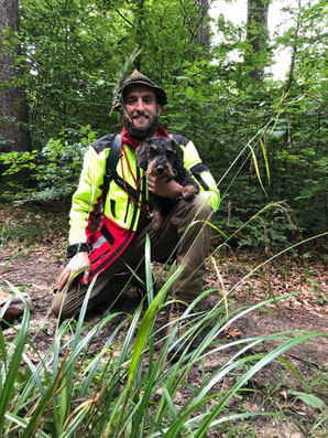 Kevin Marte mit Egon vom Salvenblick  500m