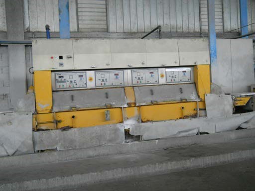 Pressa Longinotti K 805 - Secondo calibratore (parte sopra mattonelle)
