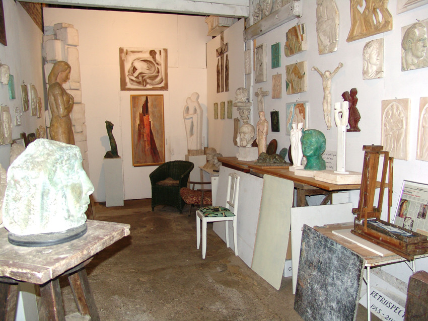 Atelier de Léon Lamotte-sculpteur- Montières-AMIENS