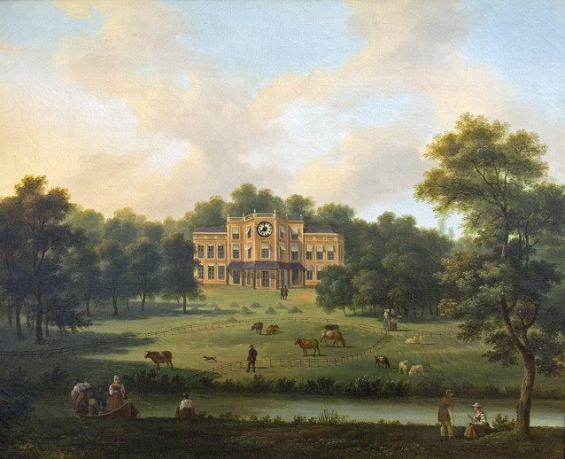 Schilderij Huis Hartgersberg. Ontstaan park Sonsbeek. Bron: Gelders Archief Arnhem