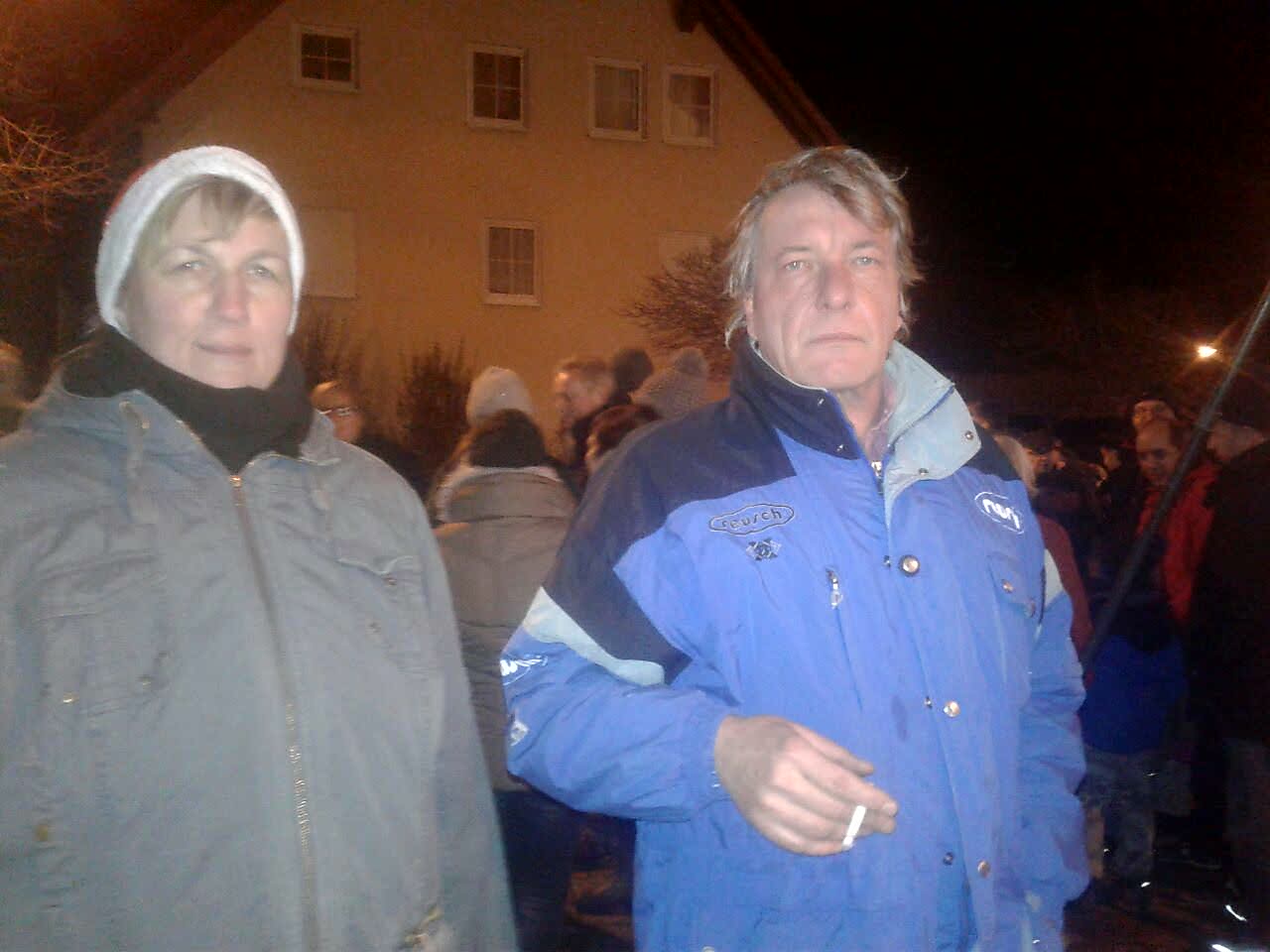 zuständig für unsere Glühweine Silke und Hubert