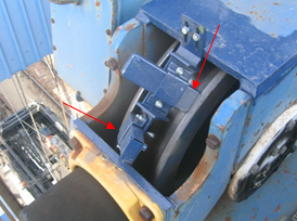 wheel flange lubrication on container crane