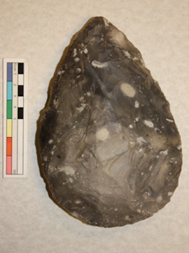 Example of an Achuelian Handaxe.  Image from Faisal et al. 2010. Image used for illustrative purposes only. Faisal et al. are in no way associated with the Putt et al. 2017 study.