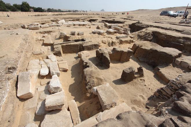 Temple to Ramses II excavated in Abusir Egypt