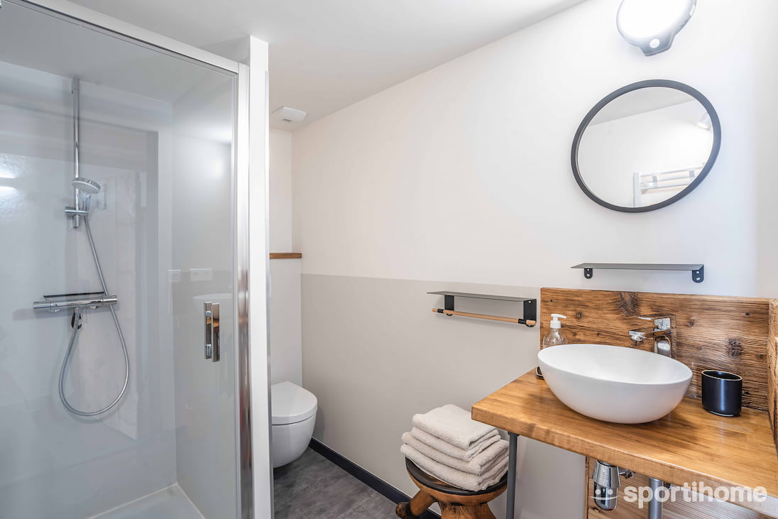 La salle de bain du gîte l'Ecurie