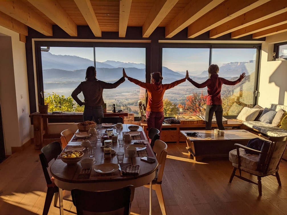 guests admiring the view