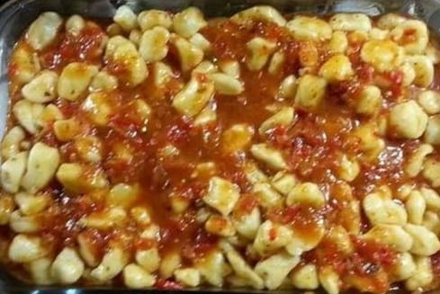 Ñoquis con salsa