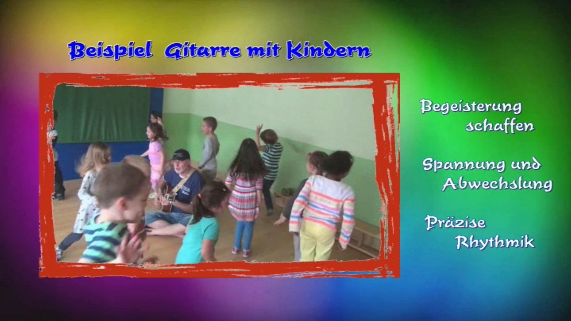 Selbstverständliche Aktion durch begeisternde Musik