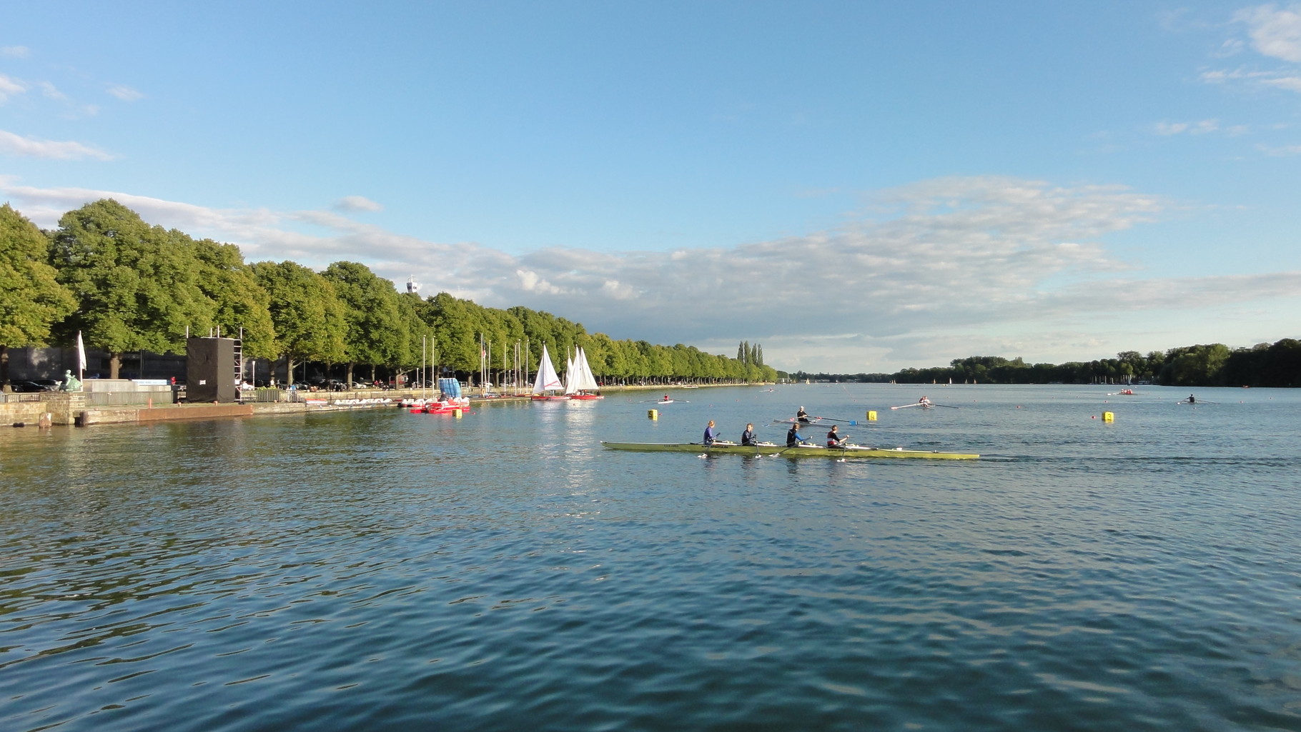 Sportliches Tun auf dem Maschsee