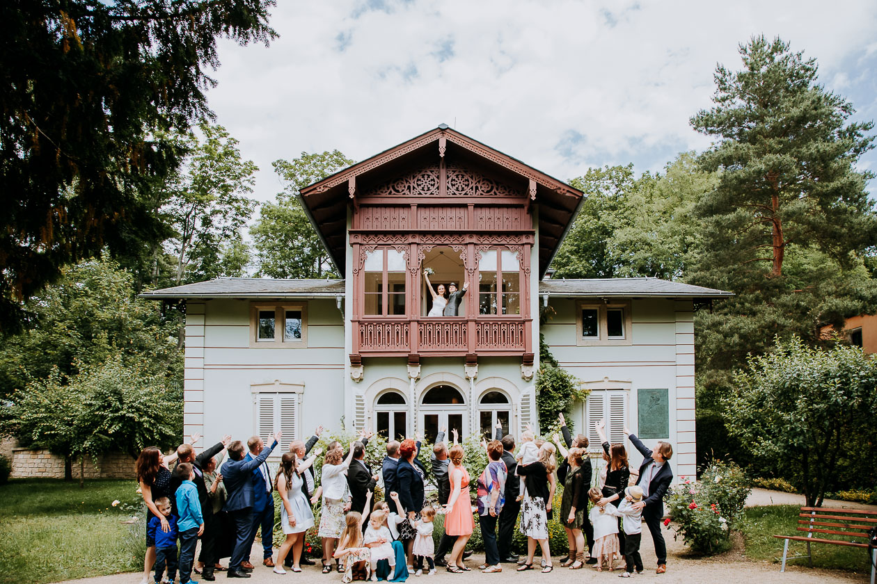 Gruppenbild Hochzeit