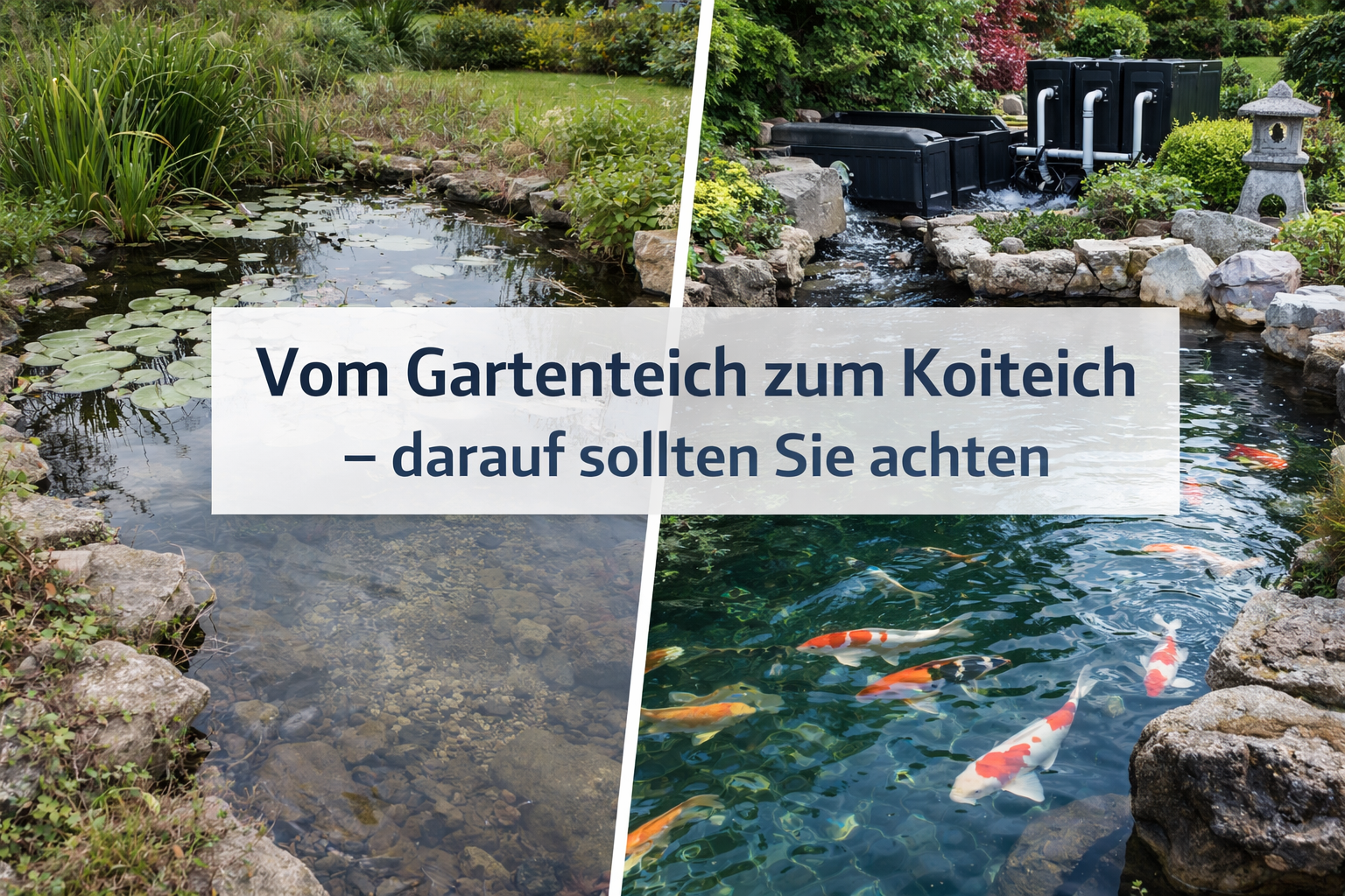 Vom Gartenteich zum Koiteich