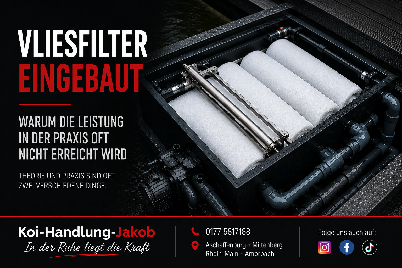 Vliesfilter eingebaut – warum die Leistung in der Praxis oft nicht erreicht wird