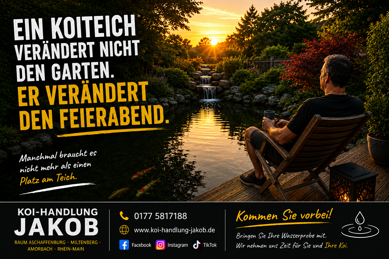 Ein Koiteich verändert nicht den Garten – er verändert den Feierabend