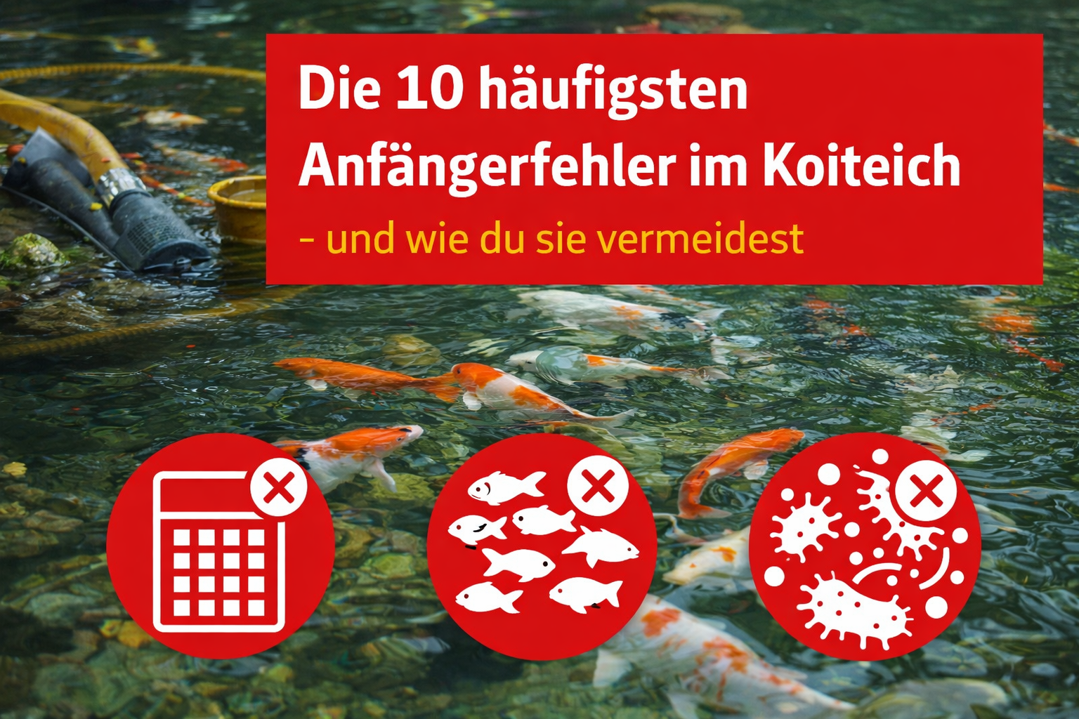 Anfängerfehler im Koiteich