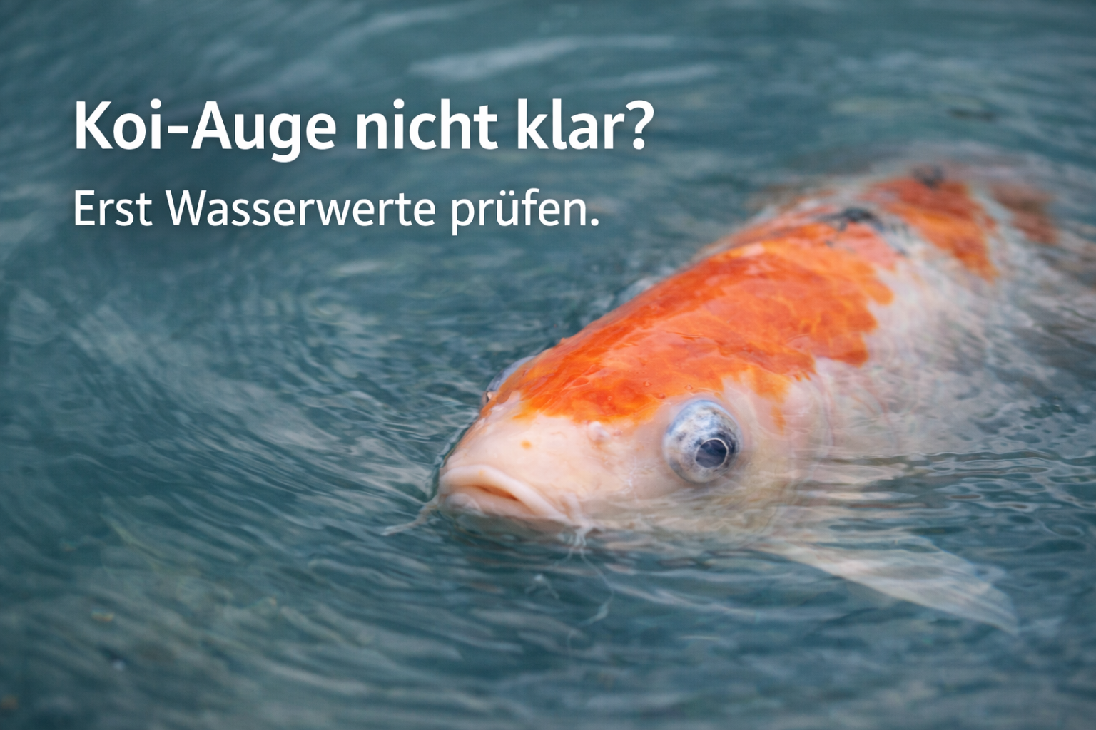 Koi-Auge nicht klar – Ursache erkennen und richtig handeln