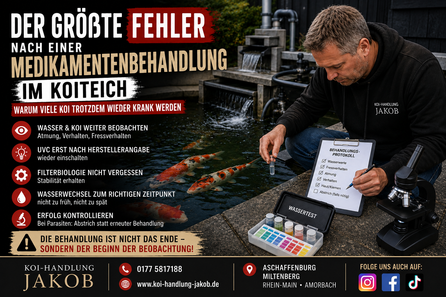 Nach der Medikamentenbehandlung: Diese Fehler kosten viele Koi das Leben