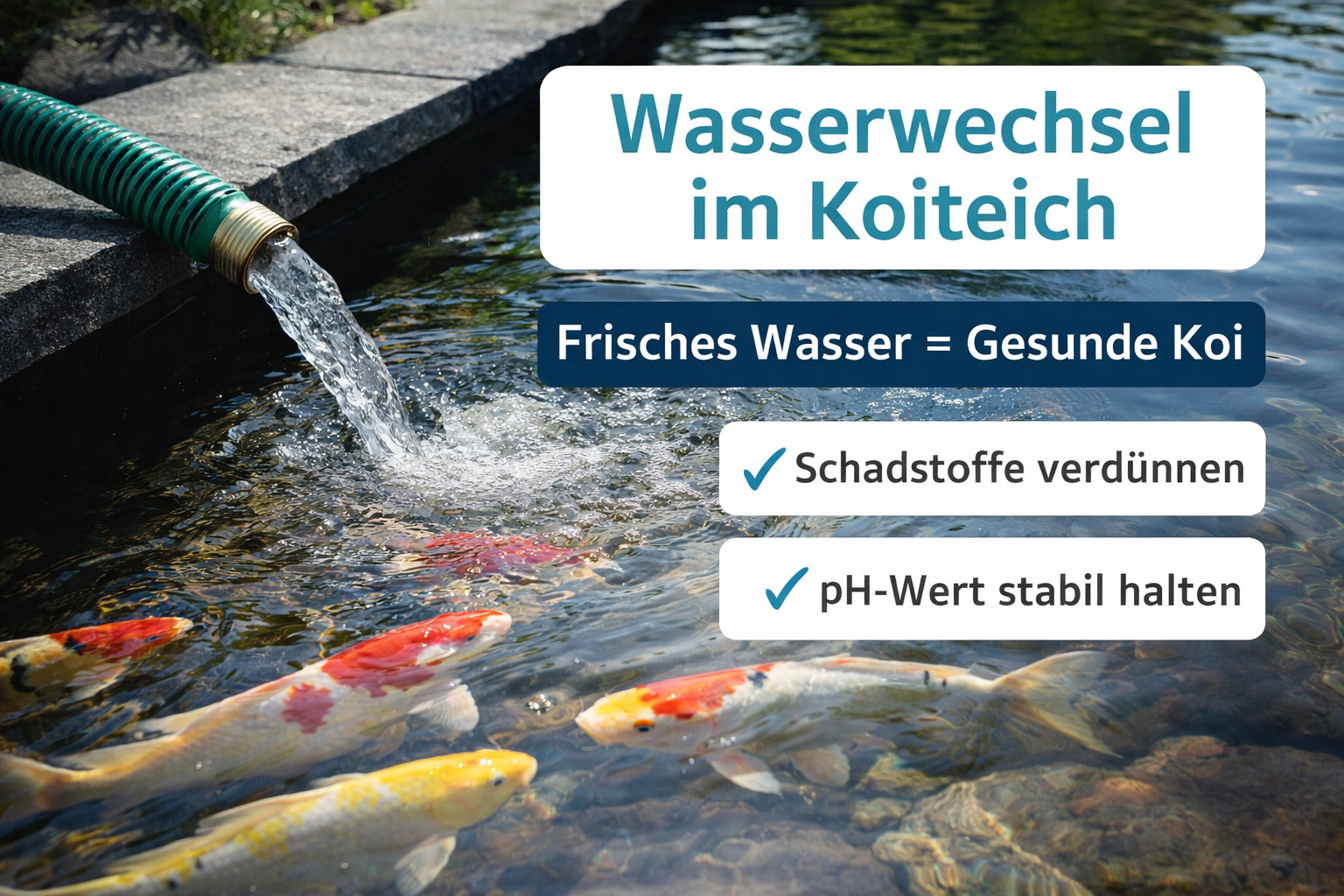 Warum ist Wasserwechsel so wichtig? | Koi-Handlung-Jakob