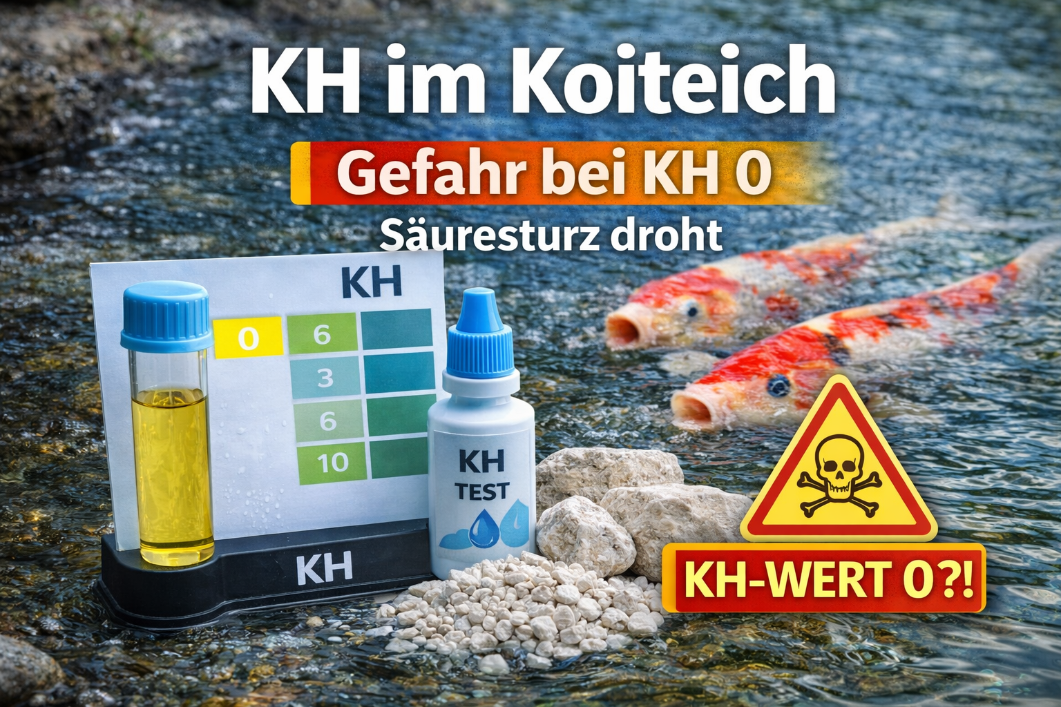 KH im Koiteich – warum sie lebenswichtig ist