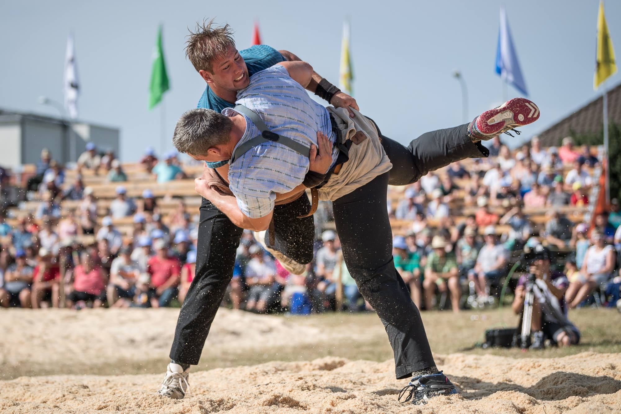 St. Galler Kantonalschwingfest 2018 mit Sämi Giger (Foto: Lorenz Reifler)