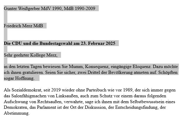 Brief an Friedrich Merz