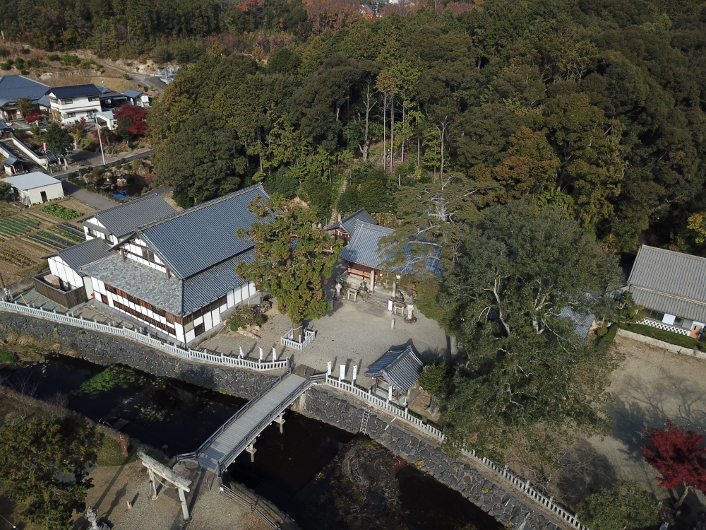 敷地左側に立つのが村国座