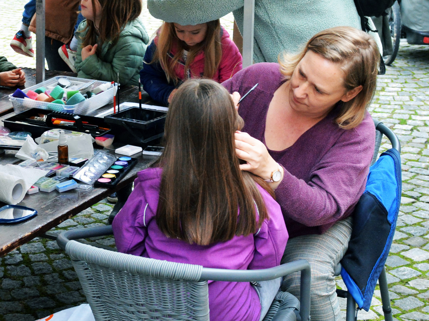 Kürbisfest Biel 2024, Kinderschminken